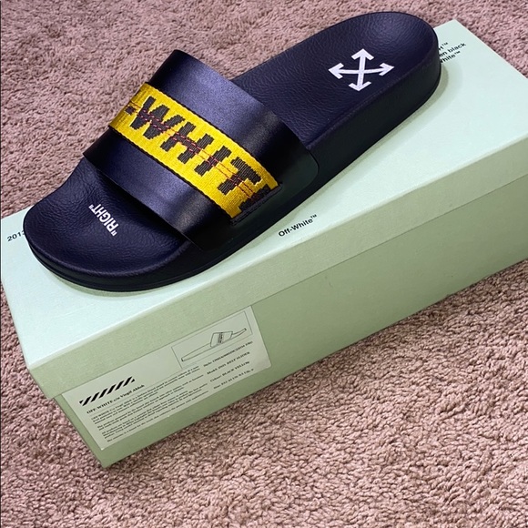 Off-White Black Industrial Slides (Size 10) 43 - Picture 6 of 8
